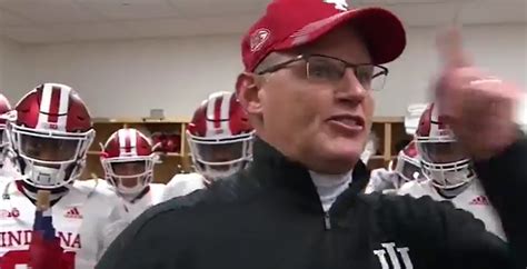 WATCH: Indiana's Tom Allen pre-game speech is one of the most intense you'll see