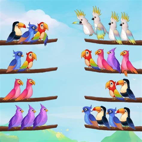 BIRD SORT PUZZLE - Play BIRD SORT PUZZLE on Humoq