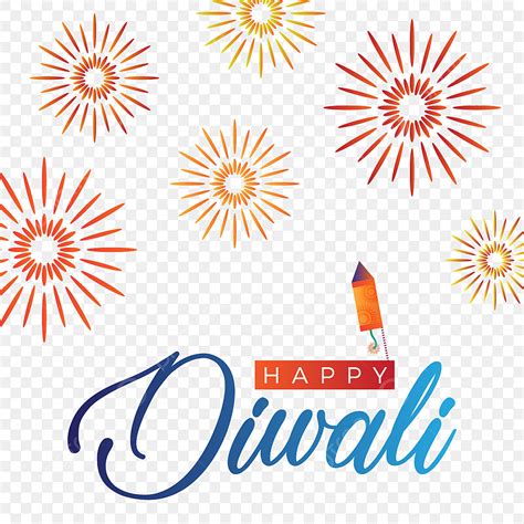 Diwali Fireworks Vector Art PNG, Abstract Happy Diwali With Creative ...