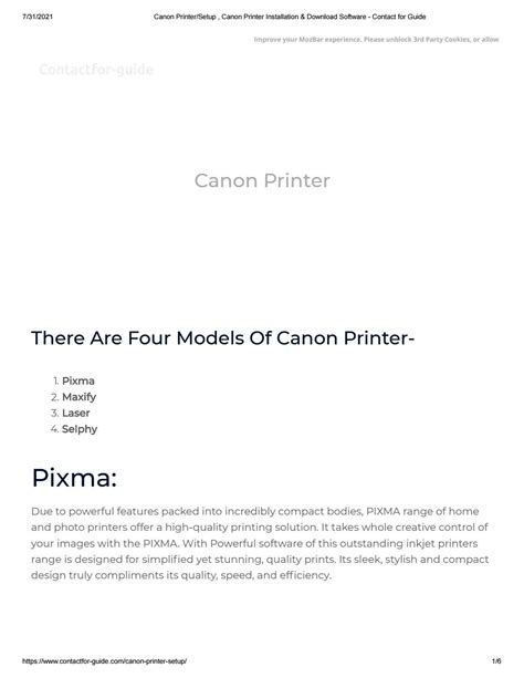 Canon Printer/Setup , Canon Printer Installation & Download Software ...