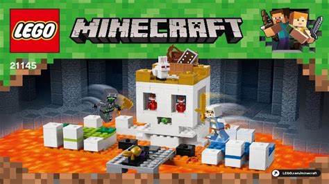 LEGO Instructions - Minecraft - 21145 - The Skull Arena - YouTube