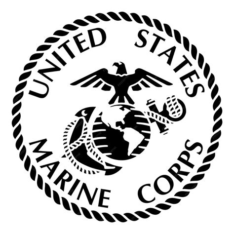 Premium Vector | Vector emblem of the United States Marine Corps