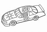 Nascar Race Car sketch template