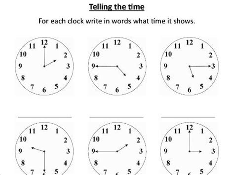 Telling the Time from Analogue Clocks Worksheet - Free Sample | Teaching Resources