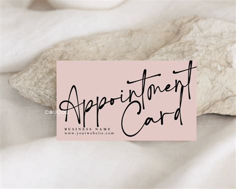 Editable Appointment Reminder Card Template Custom Next - Etsy