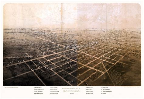 Antique Map of Jackson Michigan 1868 Jackson County (With images ...