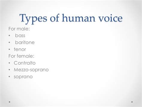 Human voice