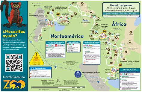 North Carolina Zoo Map and Brochure (2019 - 2024) | ThemeParkBrochures.net