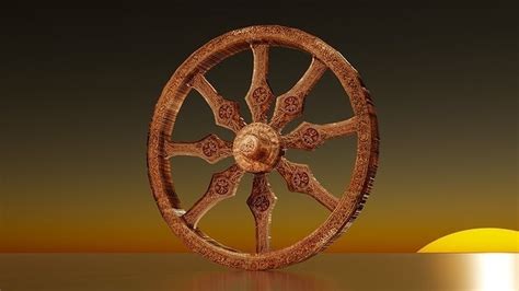 3D model Konark Sun Temple chariot wheel VR / AR / low-poly | CGTrader