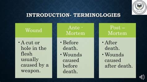 Antemortem and Postmortem Wounds.pptx