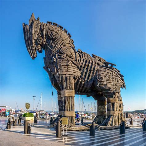 Trojan Horse in Canakkale, Turkey Editorial Stock Image - Image of troy, statue: 178519534