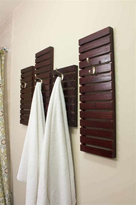 20 Genius DIY Towel Rack Ideas - The Handyman's Daughter