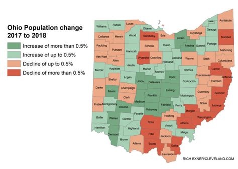 Ohio Population Density Map | Maps Of Ohio