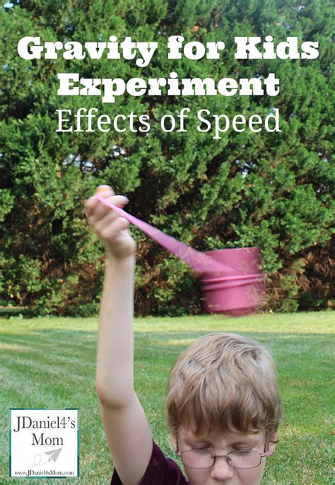 Gravity for Kids Experiment - Effects of Speed