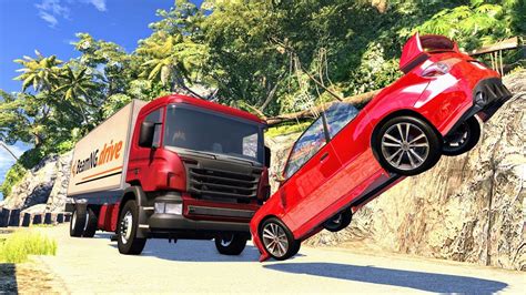 Realistic High Speed Crashes #34 - BeamNG Drive | CrashBoomPunk - YouTube