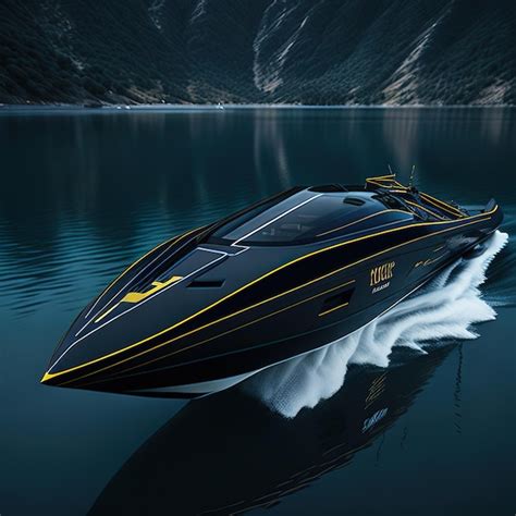 Premium AI Image | Luxury super speed boat with modern design on ocean ...