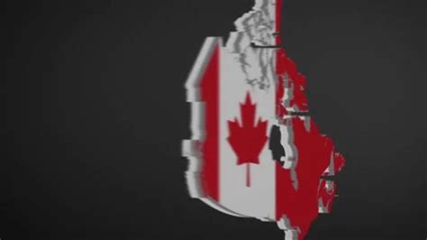 Canada Border Map Intro Animation | Stock Video | Pond5