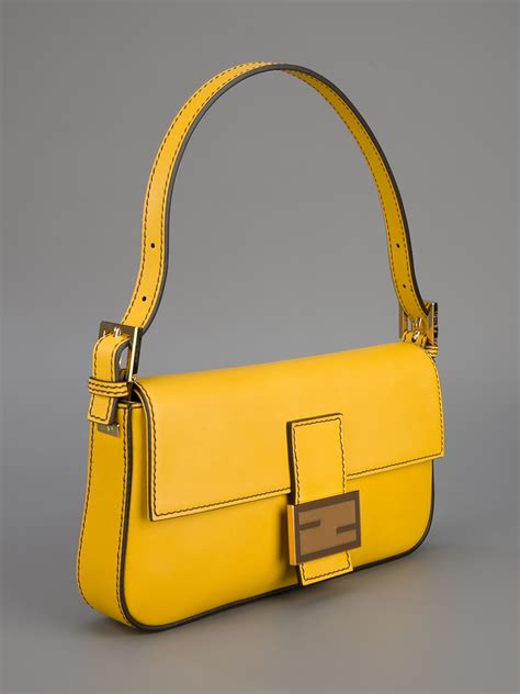 Lyst - Fendi Baguette Bag in Yellow