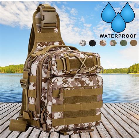 Generic - Multi Functional Waterproof Backpack Lightweight Sling Storage Fishing Tackle Bag ...