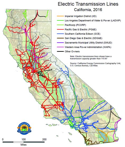 California Electric Utility Map - Printable Maps