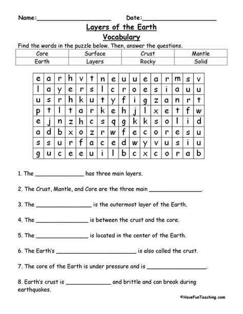 5th Grade Science Worksheets With Answers