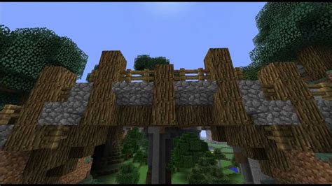 Minecraft Tutorial: How to build a medieval bridge - YouTube