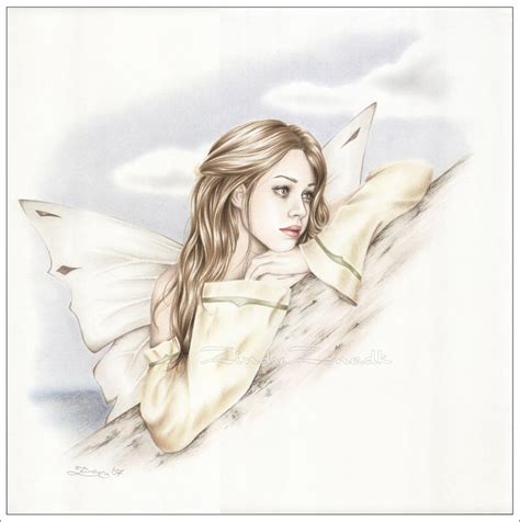 Zindy-Zone.dk - Fantasy and Emotional Drawings - Daydreaming Fairy