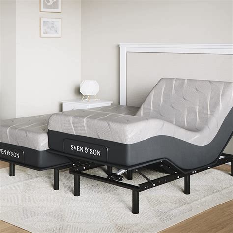 Sven & Son Wireless Split King Essential Adjustable Bed Base Frame ...
