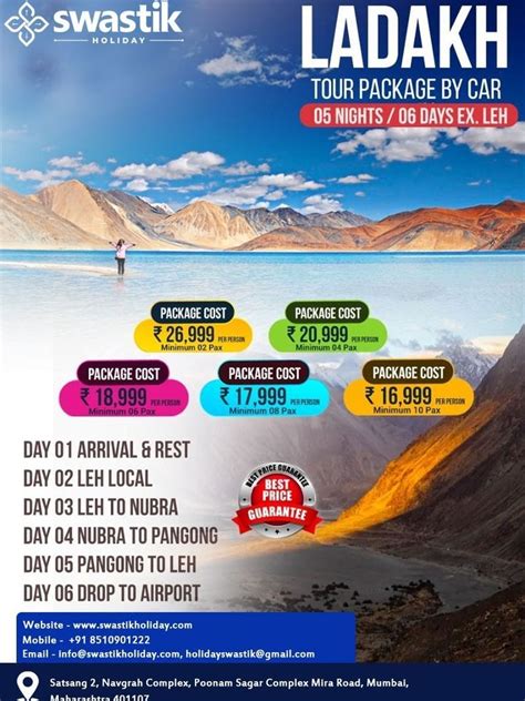 Ladakh Tour Packages by Pvt Car | Tour packages, Leh ladakh, Tours