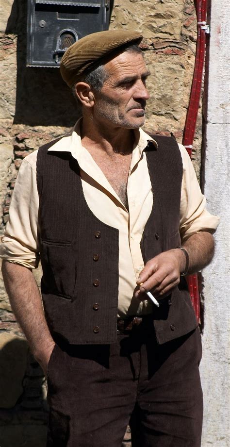 Typical Sicilian man with hat called a coppola, Italy. For the best art, food, culture and ...