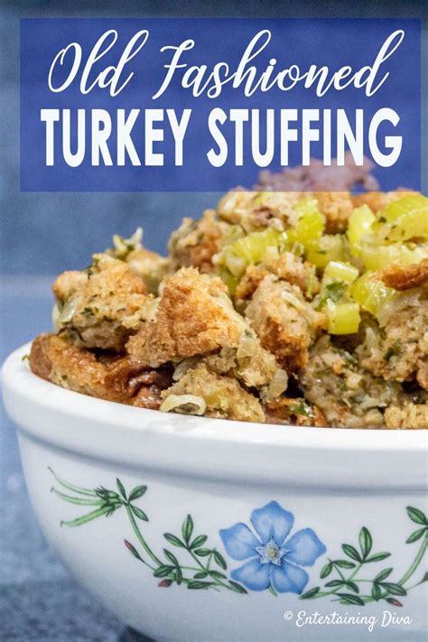 Old Fashioned Bread, Celery And Sage Turkey Stuffing (Or Dressing ...