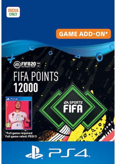 FIFA 20 Ultimate Team 12000 FUT Points PS4 - e2zSTORE