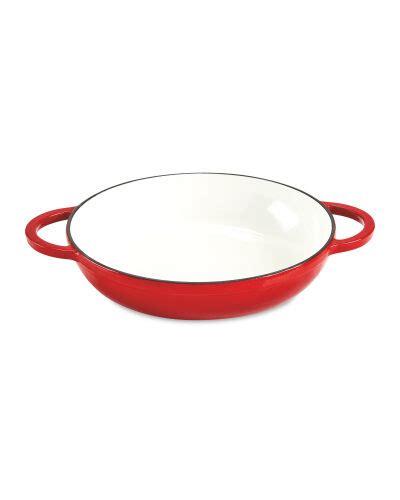 Cast Iron Shallow Casserole Dish With Lid | ALDI