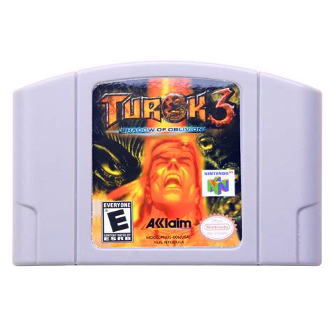 Turok 3 Shadow of Oblivion Nintendo N64 US Version - Video Game, Game ...