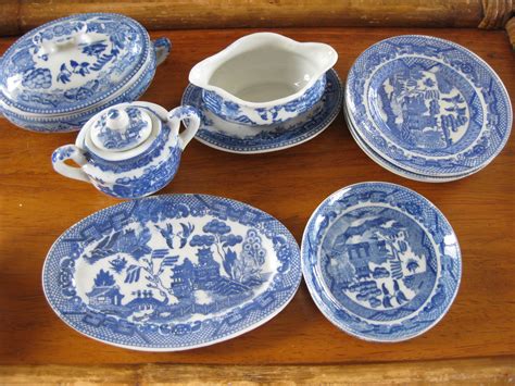 Antique Blue Willow Dishes - WordPress Blog