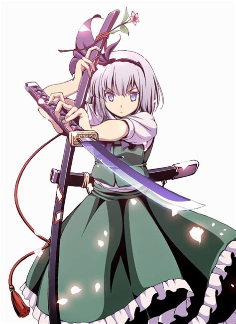 Final Fantasy Cosplay Costumes: Cute Touhou Youmu Konpaku Cosplay Girl