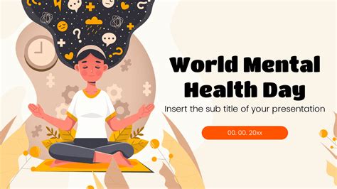 World Mental Health Day Free Google Slides PowerPoint Template