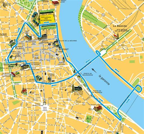 Bordeaux city map - City map of Bordeaux france (Nouvelle-Aquitaine - France)