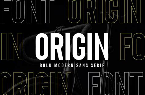 Origin - Bold Retro Sans Serif - Dfonts