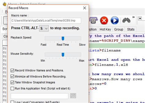 Mouse Recorder in Macro Scheduler - Macro Recorder And Windows Robotic Process Automation Tool