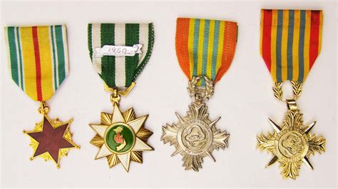 U.S.A., four Vietnam War medals: South Vietnam Campaign Medal, Wound ...