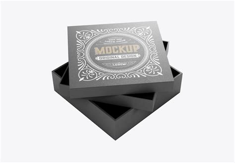 Premium PSD | Luxury cardboard box mockup