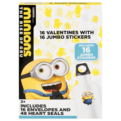 Minions Vlntne Jumbo Stickers 1 ct | Shipt