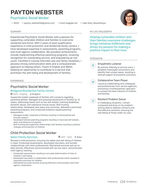 3 Psychiatric Social Worker Resume Examples & How-To Guide for 2024