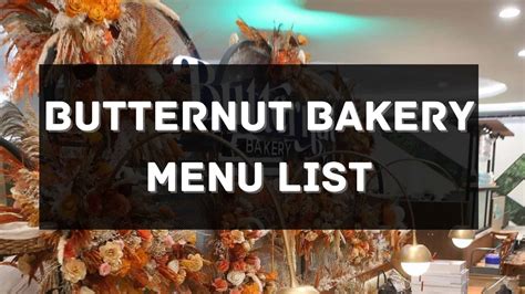 Butternut Bakery Menu Prices Philippines 2024 [Updated] — All About Philippines Menu