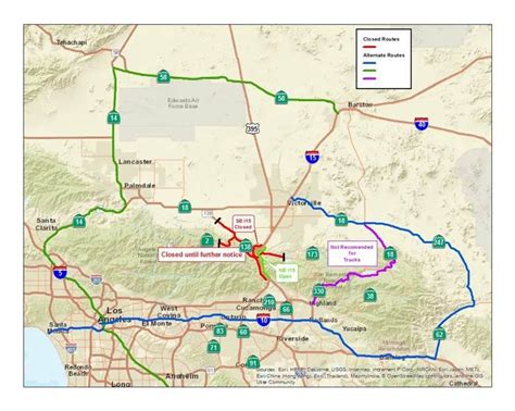 I-15 Reopens in the Cajon Pass