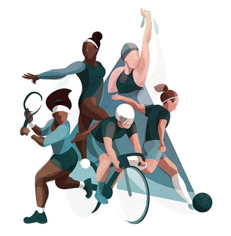 Sportswomen | Sports illustrations art, Sports illustrations design, Sport illustration