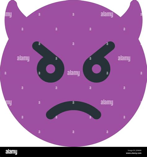 sad devil emoji Stock Vector Image & Art - Alamy