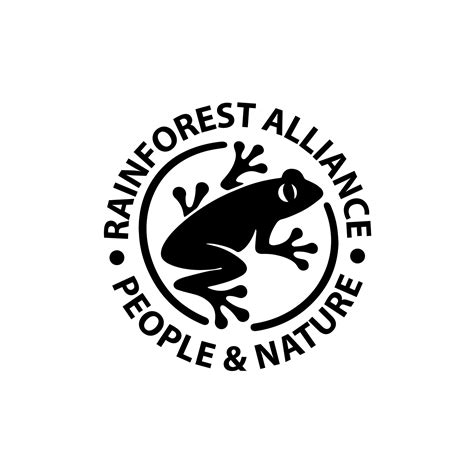 Frog icon isolated on background. Rainforest Alliance symbol modern, simple, vector, icon for ...