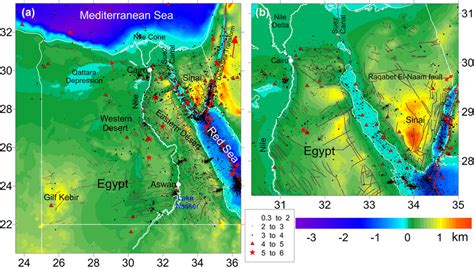 Ancient Egypt Topography Map